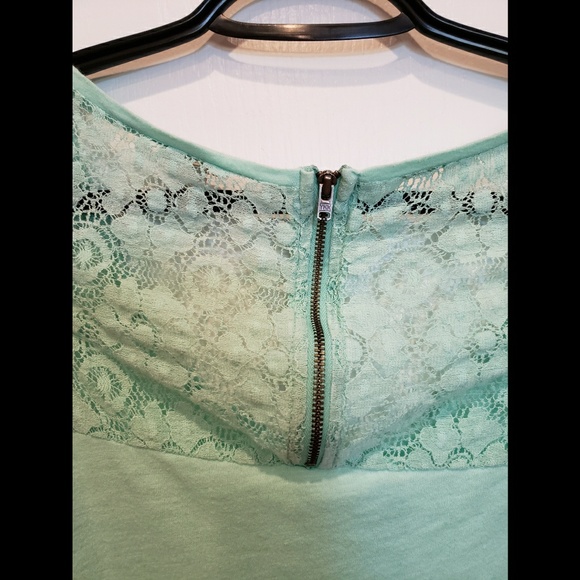 Sonoma Mint Green Tank with Lace - Picture 4 of 5
